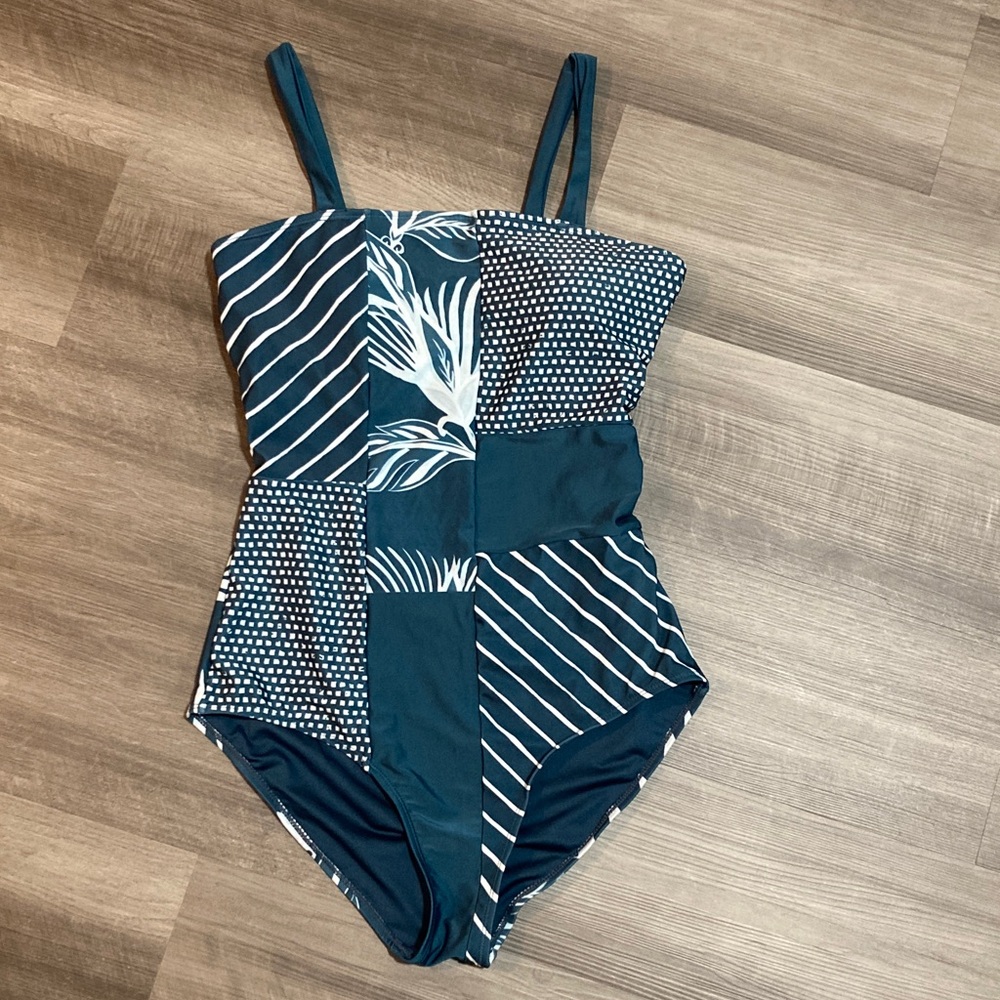 Nani Solstice Patchwork Colorblock One Piece Swim… - image 1